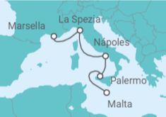 Itinerario del Crucero Italia - MSC Cruceros