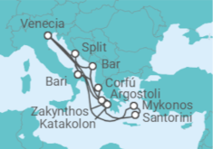 Itinerario del Crucero Grecia, Croacia e Italia - Costa Cruceros