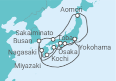 Itinerario del Crucero Gran Japón - Princess Cruises