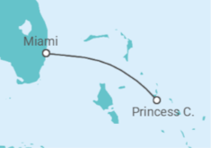 Itinerario del Crucero Caribe con Princess Cays - Princess Cruises