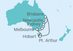 Itinerario del Crucero Australia - Princess Cruises