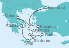 Itinerario del Crucero Santorini, Rodas y Estambul - NCL Norwegian Cruise Line