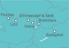 Itinerario del Crucero Rapsodia del Danubio - Panavision