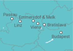 Itinerario del Crucero Rapsodia del Danubio - Panavision