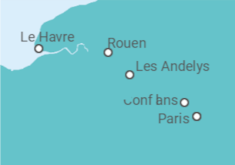 Itinerario del Crucero París, Normandía y Sena - Panavision