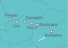 Itinerario del Crucero Danubio Clásico con Baviera - Panavision