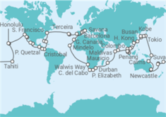 Itinerario del Crucero Vuelta al mundo - Costa Cruceros