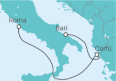 Itinerario del Crucero Grecia - Costa Cruceros