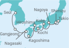 Itinerario del Crucero Desde Incheon (Seúl, Corea del Sur) a Tokio - NCL Norwegian Cruise Line