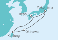 Itinerario del Crucero Explorando Japón - Cunard