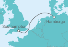 Itinerario del Crucero Mini Crucero: Hamburgo y Londres - Cunard