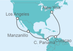 Itinerario del Crucero Caribe y Canal de Panamá - Cunard