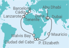 Itinerario del Crucero Desde Doha a Barcelona - Costa Cruceros