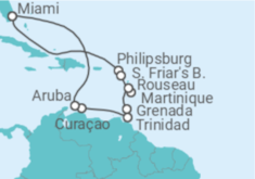 Itinerario del Crucero El Caribe con Martinica - Princess Cruises