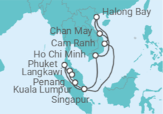 Itinerario del Crucero Malasia, Tailandia, Vietnam - Princess Cruises