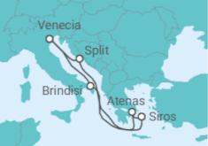 Itinerario del Crucero Italia, Grecia, Croacia - MSC Cruceros