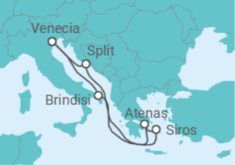 Itinerario del Crucero Italia, Grecia, Croacia - MSC Cruceros