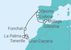 Itinerario del Crucero Islas Canarias - MSC Cruceros