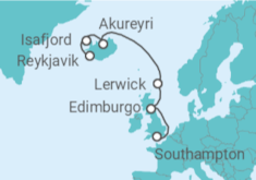 Itinerario del Crucero Norte de Europa: Islandia y Escocia - NCL Norwegian Cruise Line