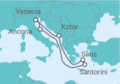 Itinerario del Crucero Las joyas del Adriático - MSC Cruceros