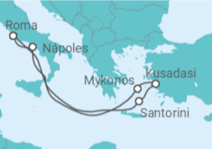 Itinerario del Crucero Grecia, Turquía, Italia - MSC Cruceros