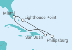 Itinerario del Crucero Puerto Rico y Saint Maarten - Disney Cruise Line