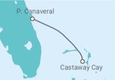 Itinerario del Crucero Estados Unidos  - Disney Cruise Line