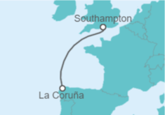 Itinerario del Crucero España - Disney Cruise Line