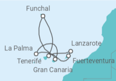 Itinerario del Crucero Islas Canarias TI - MSC Cruceros