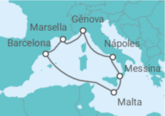 Itinerario del Crucero Italia, Malta, Francia - MSC Cruceros