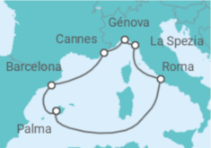 Itinerario del Crucero Bellezas del Mediterráneo - MSC Cruceros