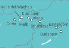 Itinerario del Crucero El valle de Wachau y capitales del Danubio - Riverside