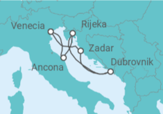 Itinerario del Crucero Croacia, Italia - MSC Cruceros