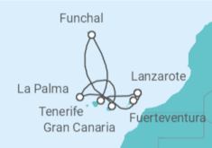 Itinerario del Crucero Islas Canarias - MSC Cruceros