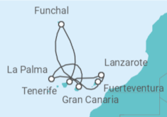 Itinerario del Crucero Islas Canarias - MSC Cruceros