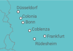 Itinerario del Crucero 	El fascinante Rin y el serpenteante Mosela de Alemania - Riverside