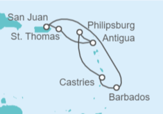 Itinerario del Crucero Islas Vírgenes  - Royal Caribbean