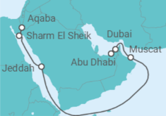 Itinerario del Crucero Jordania, Omán, Emiratos Árabes - Celestyal Cruises