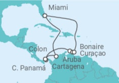 Itinerario del Crucero Colombia, Panamá, Aruba, Bonaire - Celebrity Cruises