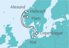 Itinerario del Crucero Esplendor de Noruega  - MSC Cruceros