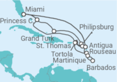 Itinerario del Crucero Explorando el Caribe - Princess Cruises