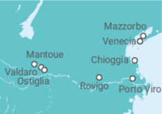 Itinerario del Crucero De Mantua, joya del Renacimiento, a Venecia, la ciudad ducal - CroisiEurope
