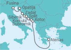 Itinerario del Crucero Croacia y Montenegro - Azamara