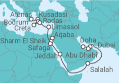 Itinerario del Crucero Reinos del mar y la arena - Oceania Cruises