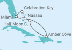 Itinerario del Crucero Caribe oriental - Carnival Cruise Line
