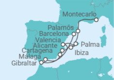 Itinerario del Crucero Tierra rica en tradiciones - Silversea