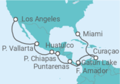 Itinerario del Crucero Canal de Panamá - Princess Cruises