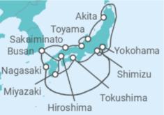 Itinerario del Crucero Gran Japón - Princess Cruises