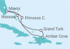 Itinerario del Crucero Bahamas - Princess Cruises