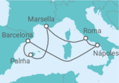 Itinerario del Crucero Leyendas del Mediterráneo II - Con vuelos - Royal Caribbean